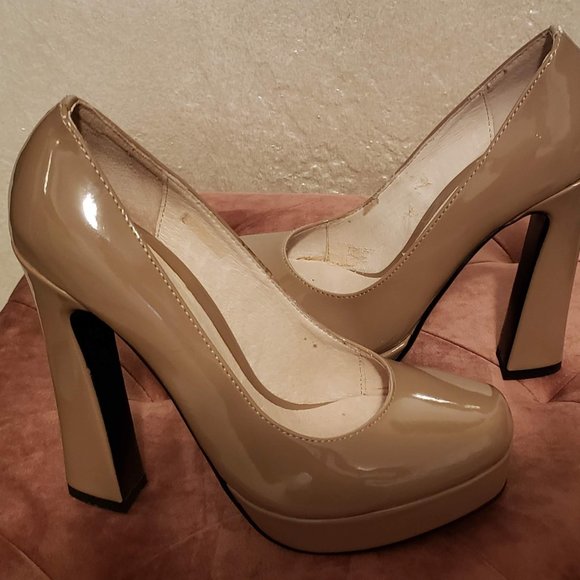 Cafe'Noir Platform Shoes Size 6.5 Color grey/beige - Picture 3 of 9